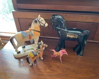 Vintage souvenir horse figurines