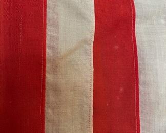 c.a. 1900’s-1920’s wool batting 13 star “Betsy Ross” pattern 42” wide America Flag