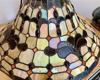 Large Stained Glass Hanging Light
