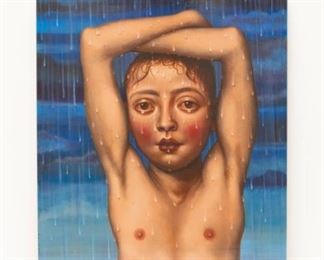 "Out in the Rain Again" by Timothy Cummings. Acrylic on Panel. 18" x 14". Client reserves right to accept any bid at any time above the reserve price of $1,495.  Click the 'BUY NOW' button to email us at info@vintagebayestatesales.com or call us at 615-971-1254 to make an offer or to purchase over the phone. 