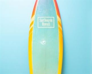 Vintage 1970's Surfboard Hawaii. 