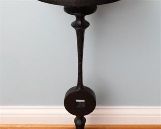 Black marble accent table