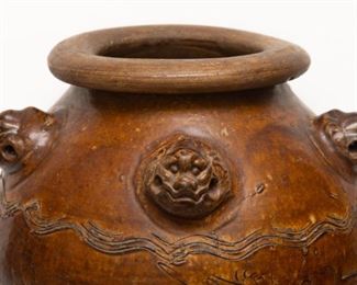 Same item as previous photo. Dragon Pot — Brought to Borneo from China in the 18th Century to trade for medicines.  