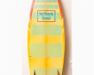 Vintage 1970's Surfboard Hawaii.  