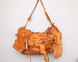 Patched Leather Bag, Attributed to Deep Purple 1973 Tour