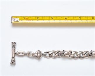 Same item as previous photo. King Baby Wallet Chain 21" Long. 321 Grams of 925 Sterling