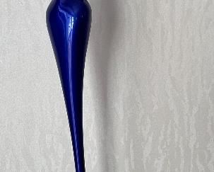 Item 17: Sculpture by Paul Braslow (American/California, 20th/21st century) - Ltd. Ed. Finished Lacquer Adorned with 23KGP - signed and numbered 22/200 - 10.5" x 22": $1400