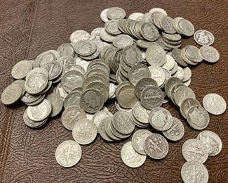 Item 133:  194 Silver Dimes:  $400