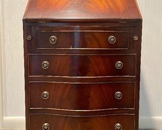 Item 155:  Slant Front Desk by Reprodux Traditional English Furniture - 21"l x 16.5"w x 37"h:  $400