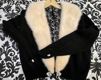 Item 172:  Hadley Cashmere & Mink Sweater (black):  $45