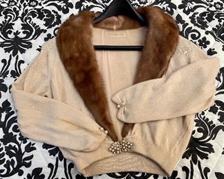Item 173:  Hadley Cashmere and Mink Sweater (brown): $45