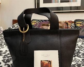 Item 178:  COACH Soho Vintage Black Leather Tote Shoulder Hand Bag Purse - New: $75
