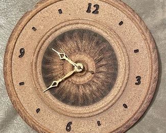 Item 180:  Pottery Clock - 10": $24