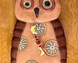 Item 190:  Owl Clock:  $22