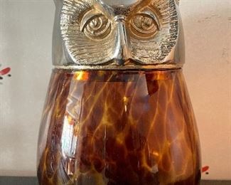 Item 198:  Owl Cookie Jar - 9":  $28