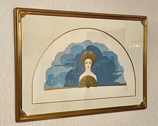 Item 215:  "The Storm" by Erte, signed and numbered - 44" x 30":  $1495
