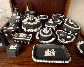 Small sampling of Wedgewood Basalt Pieces!  Priced at the sale.  Make an appointment today!