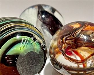 Art Glass Paperweights are priced at sale!