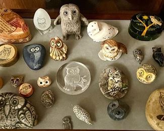 Owls galore!  Make an appointment to shop!