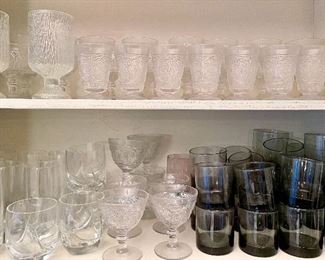 Vintage Glassware!  All sets priced at the sale.