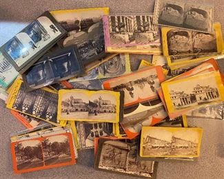 Lot of over 70 Antique Stereoviews