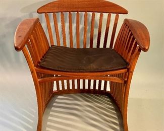 Vintage Mid-Century Slatted Bentwood Chair