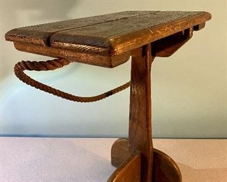 Antique American Hickory of Martinsville Indiana Carry Along Stool