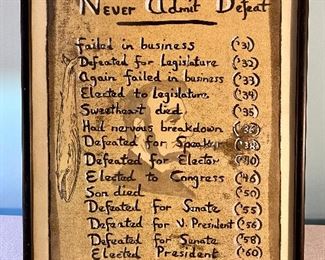 Abe Lincoln Folk Print