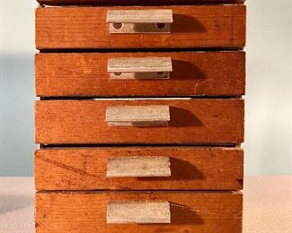 Typesetting Chest with Letters