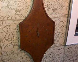mid century clock early 1960s  from Zeeland Michigan marked on back