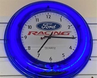 Ford Racing clock