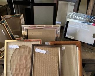 Large assortment of frames