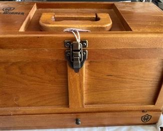 Game Winner wooden gun cleaning tool box