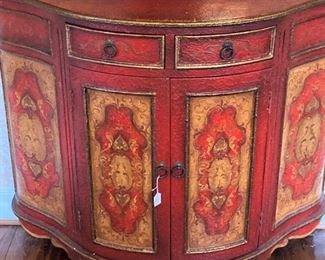 Florentine demilune entry chest 