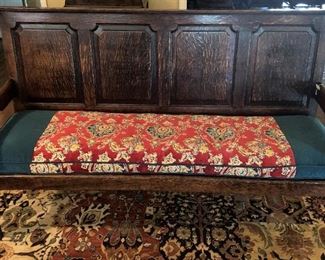 Antique bench brimming with character