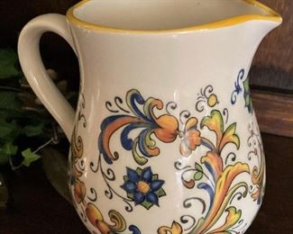 Colorful Italian pitcher