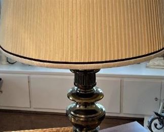 Very fine Stiffel brass lamp