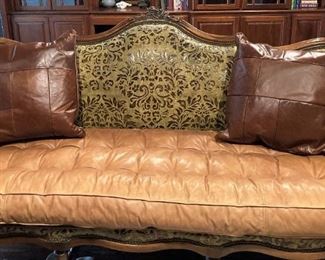 Quite unique---leather sofa!