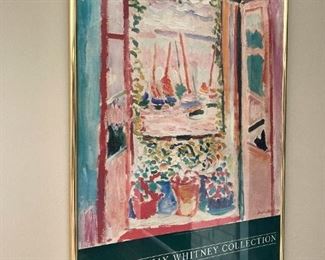 The John Hay Whitney Collection framed poster from the National Gallery of Art in Washington