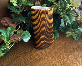 Animal print vase