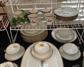 Some of the rare Hutschenreuther commemorative "City Vignettes" china