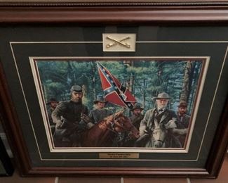 Framed Civil War art