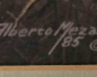 Artist Alberco Meza - 1985