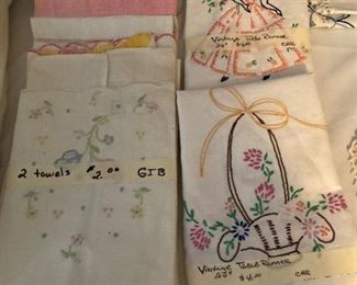 Vintage linens