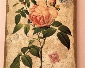 "Pink Rose Stamp" art