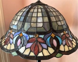 Stain glass floor lamp