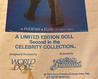 Elvis Presley Limited Edition Doll Celebrity Collection "Phoenix Elvis"