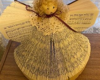 Hand Made Angel from Hymn Book