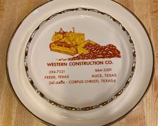 Western Construction Company Collector's Plate