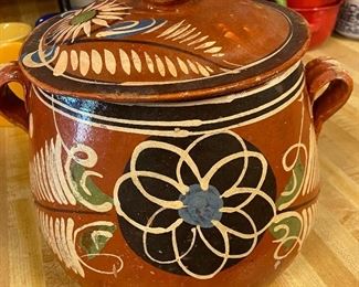 Mexico Clay Bean Pot
